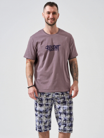 Мужской комплект "Рестарт" (бриджи) 2449-К / Бежевый