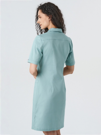 Платье медицинское женское 235.0 / Серо-зеленый