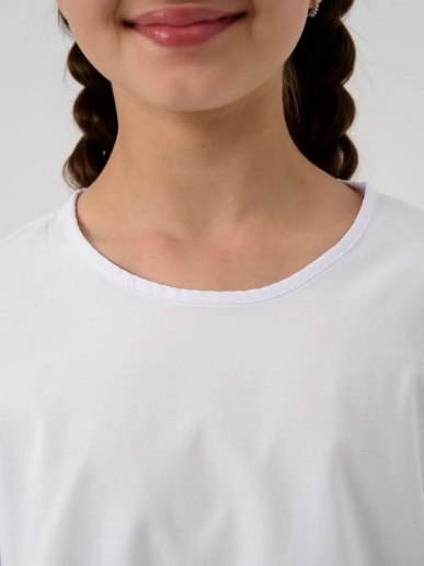 Детский джемпер "Лора" длинный рукав / Белый