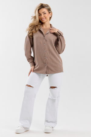 Женская рубашка 36987 / коричневый