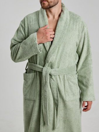 Халат мужской Комфорт-4 / светло-оливковый