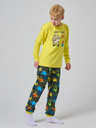 Детская пижама "Пазл" длинный рукав
