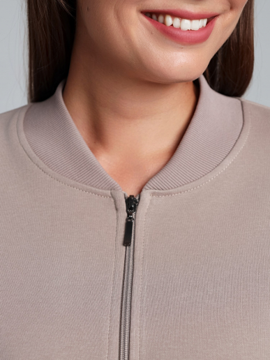 Женский бомбер Авенсис-1 / бежевый