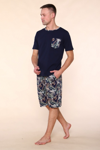 Мужской костюм Папоротник 806 / Темно-синий