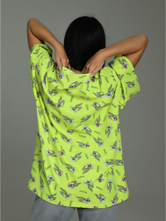 Женская футболка Ирбис / Салатовый