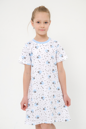 Ночная сорочка подростковая Ласка / овечки голубой