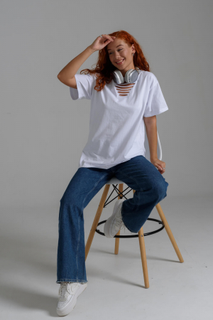 Женская футболка 7468 / белый