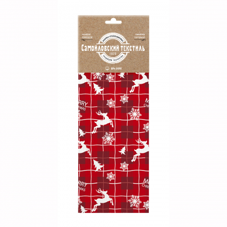 Вафельное полотенце "Самойловский Текстиль" Рождественские олени / вид 2