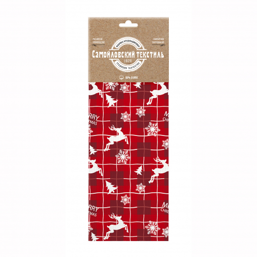 Вафельное полотенце "Самойловский Текстиль" Рождественские олени / вид 2