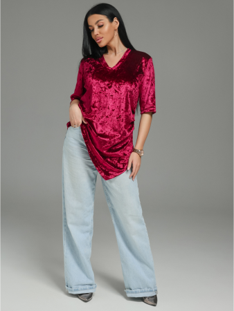 Женская футболка Мия / Бордо