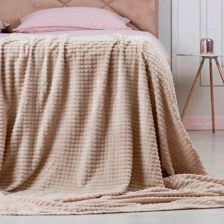 Плед велсофт квадрат ОПТ / В ассортименте