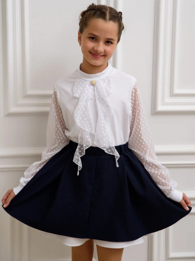 Детская блузка "Олимпия" длинный рукав