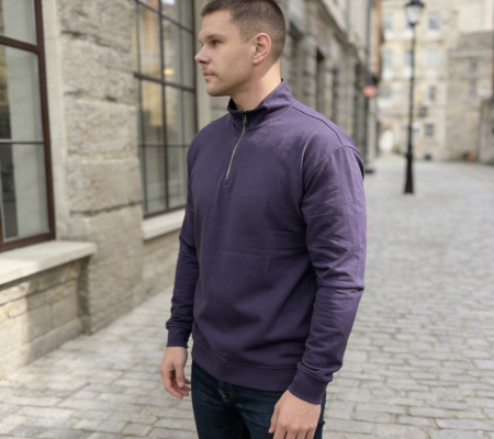 Мужской джемпер 52723 / фиолетовый